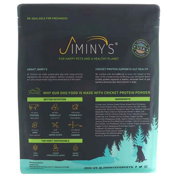 An image of Jiminy’s – Cricket Crave – 10 lbs Bag