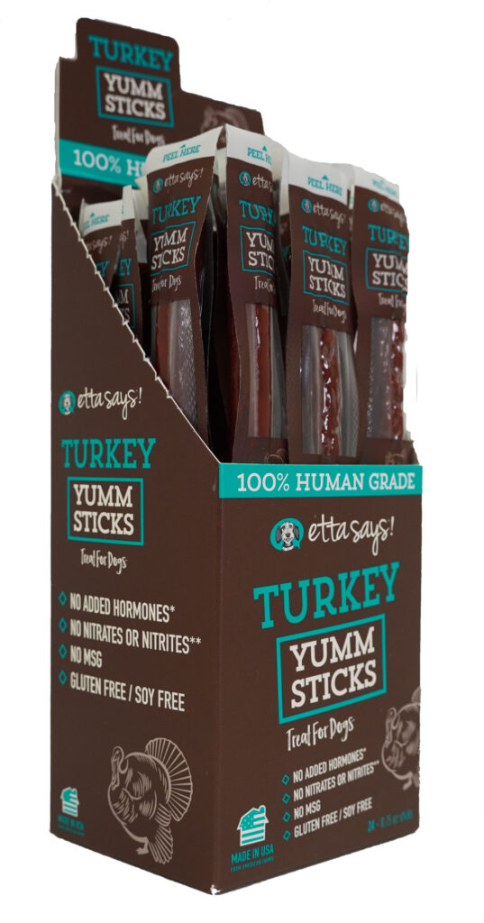 An image of Treat Planet - Etta Says Turkey Yumm Sticks - 24 per display box