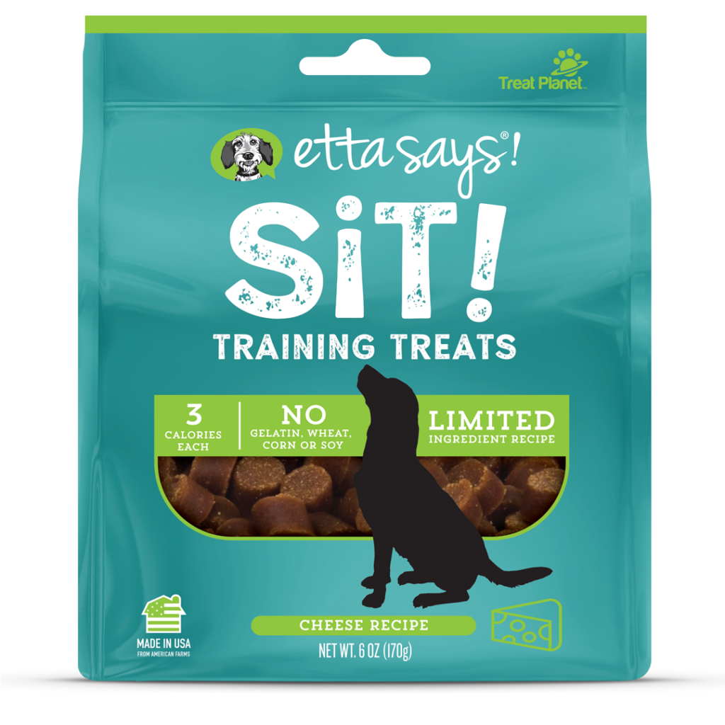 An image of Treat Planet – Etta Says Sit! Training Treats Cheese Recipe, wt 6oz