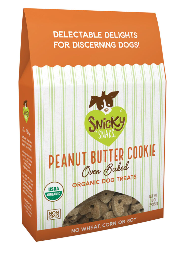 Treat Snicky Snaks USDA Organic Peanut Butter Cookie Treat, 10
