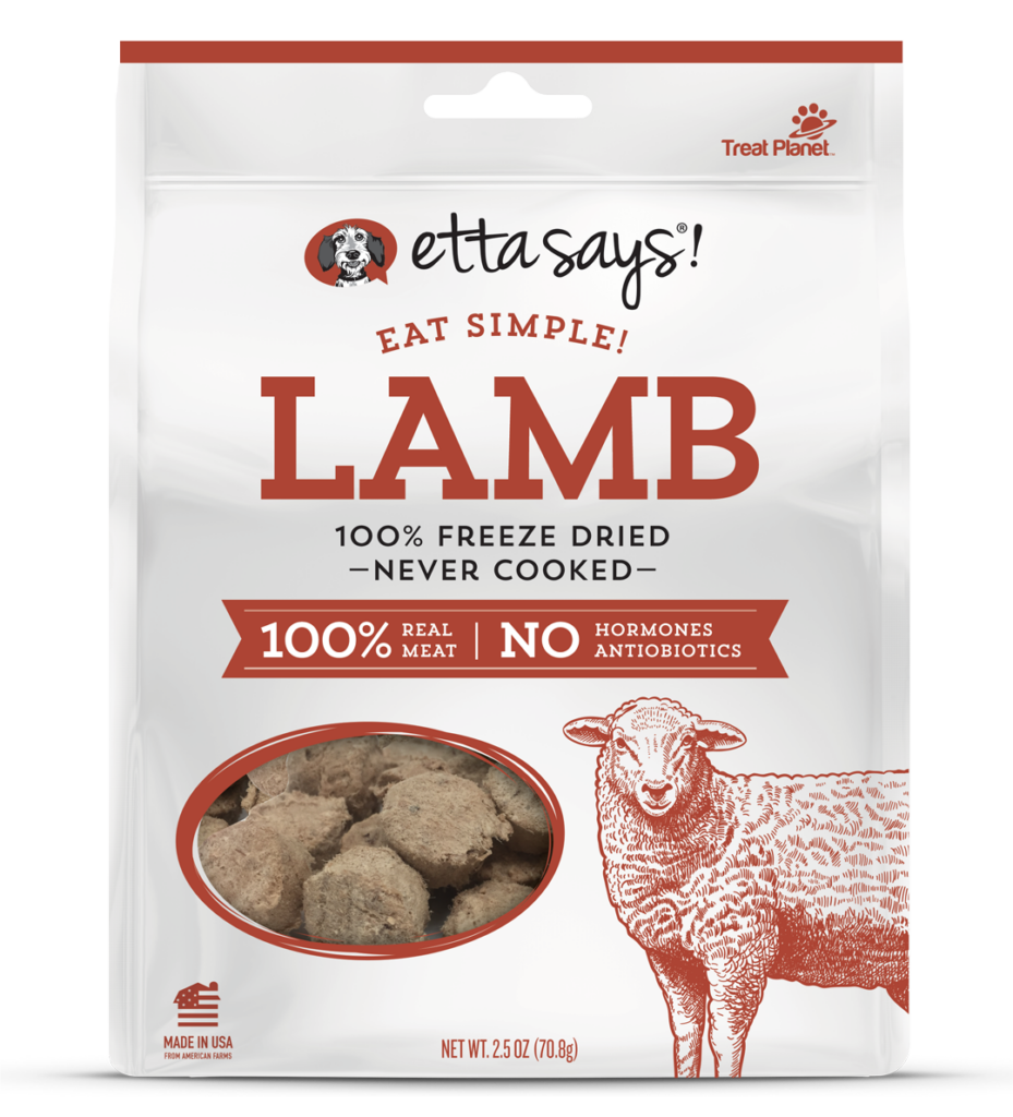 An image of Treat Planet - Etta Says Eat Simple! 100% Freeze Dried Lamb, wt 2.5oz