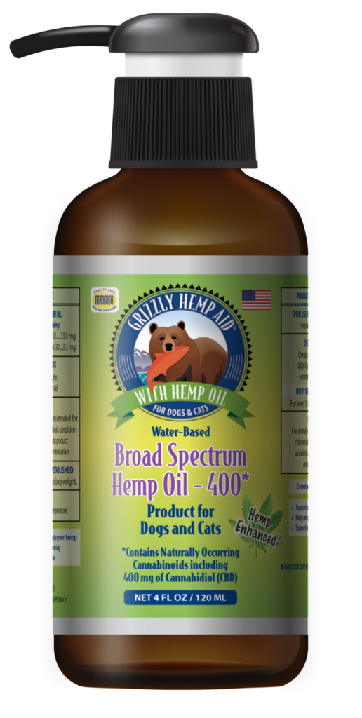 An image of Grizzly Pet Products - Grizzly Hemp Aid - Broad Spectrum (4 oz)