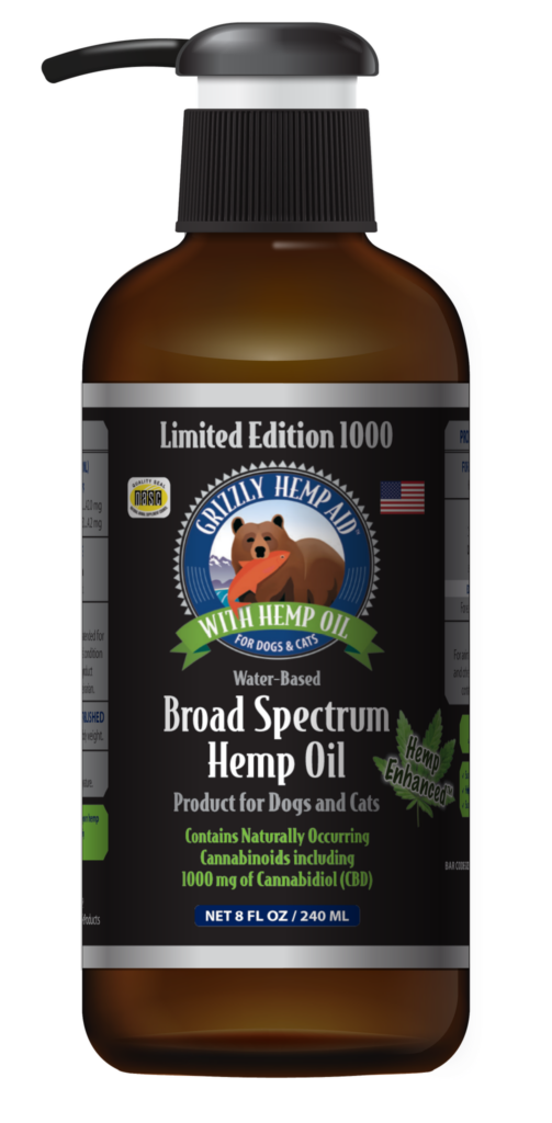 An image of Grizzly Pet Products - Grizzly Hemp Aid - Broad Spectrum (8 oz)