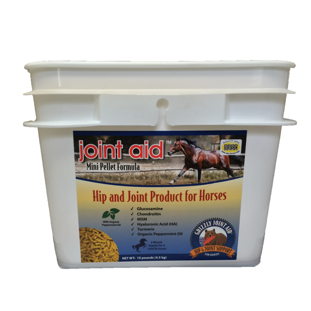 An image of Grizzly Pet Products – Grizzly Joint Aid For Horses (Pail) (10 lbs)