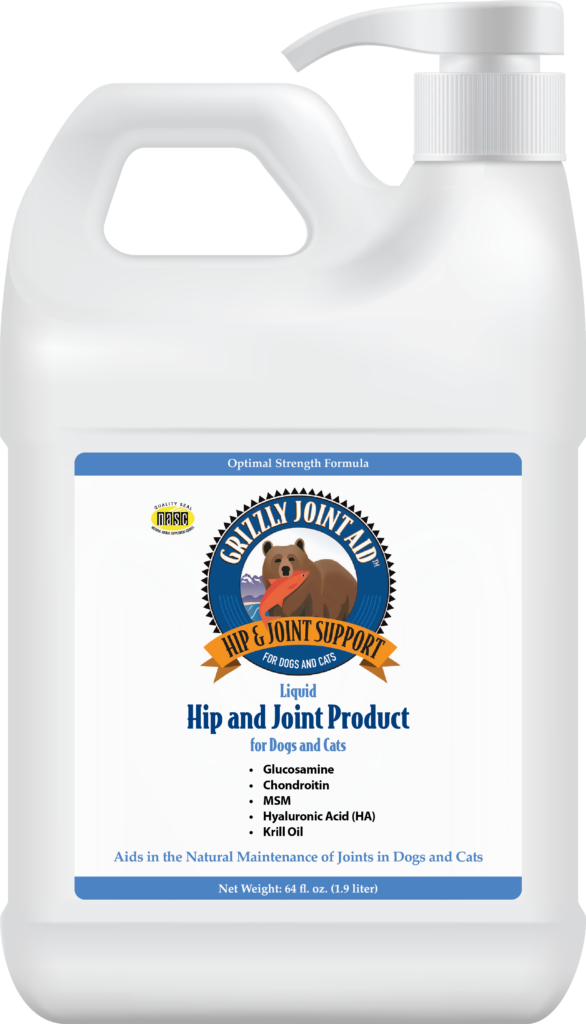 An image of Grizzly Pet Products - Grizzly Joint Aid Liquid (64 oz)