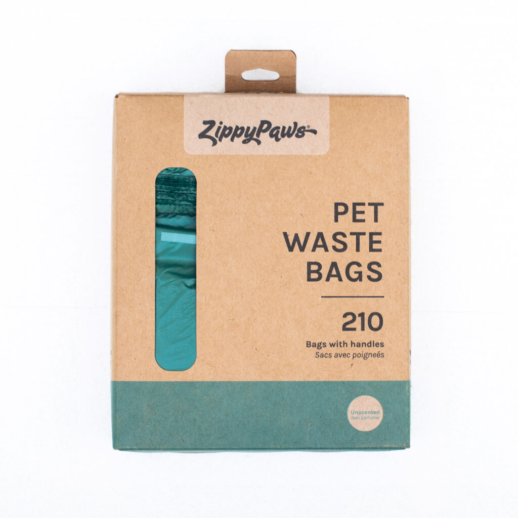 An image of ZippyPaws – ZP302 Pick-Up Bags – Green (210-ct)