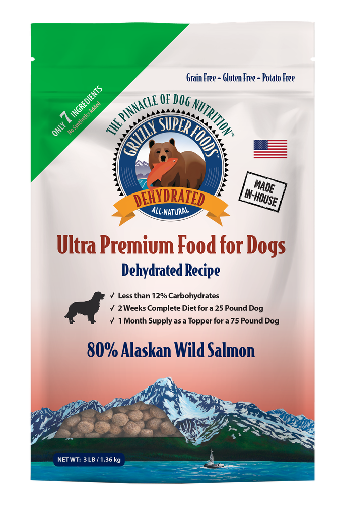 An image of Grizzly Pet Products – Grizzly SuperFoods Dehydrated Salmon (3 lbs)