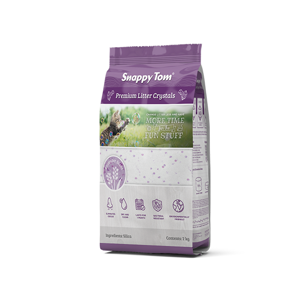 An image of Snappy Tom Pet Supply – Snappy Tom Crystal Cat Litter (Lavender Scent)