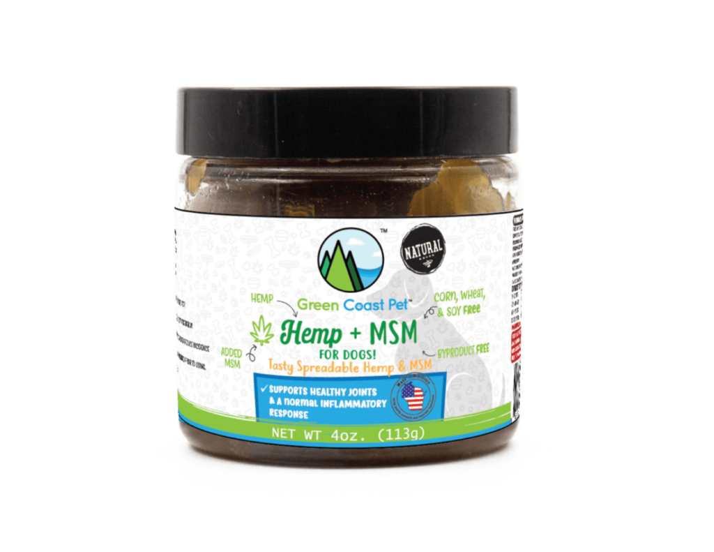 An image of Green Coast Pet – Hemp + MSM