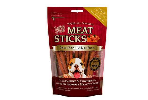 An image of Loving Pets – Meat Sticks – Beef and Sweet Potato Recipe