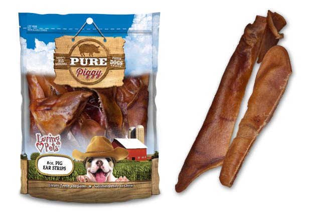 An image of Loving Pets - Pure Piggy Pig Ear Strips
