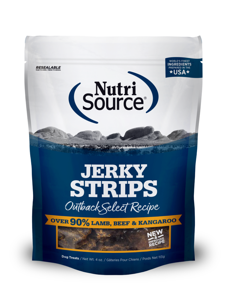 An image of Tuffy's Pet Foods - NutriSource - Outback Select Jerky Strips (8/4Oz)