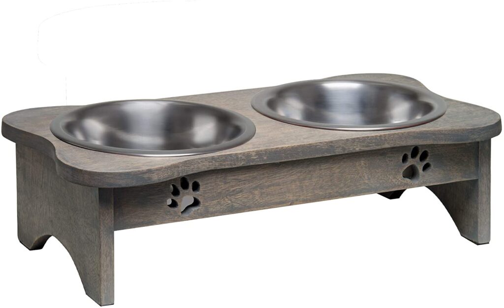 An image of Loving Pets - Wooden Modern Diner - Gray