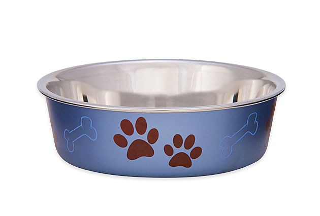 An image of Loving Pets – Metallic Bella Bowl – Blueberry