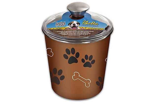An image of Loving Pets – Bella Bowl Canister- Copper
