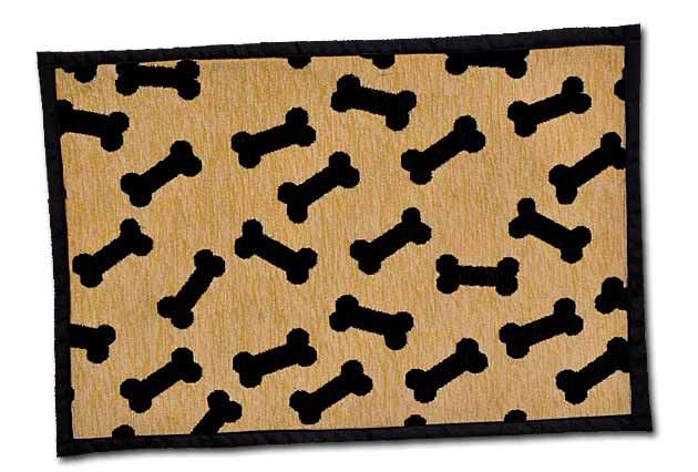 An image of Loving Pets – Dancing Bones Chenille Fashion Mat