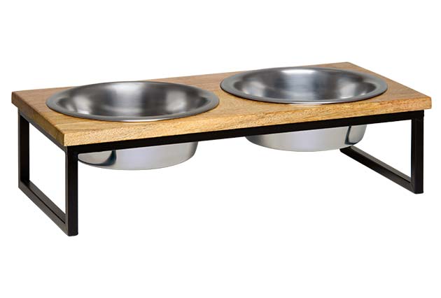 An image of Loving Pets – Natural Wooden Top Diner