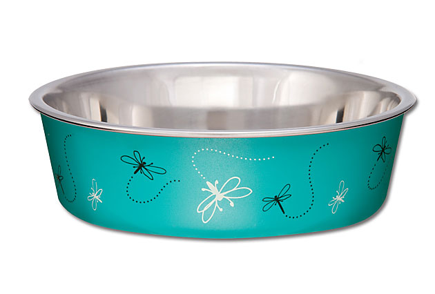 An image of Loving Pets – Bella Bowl – Dragonfly Turquoise