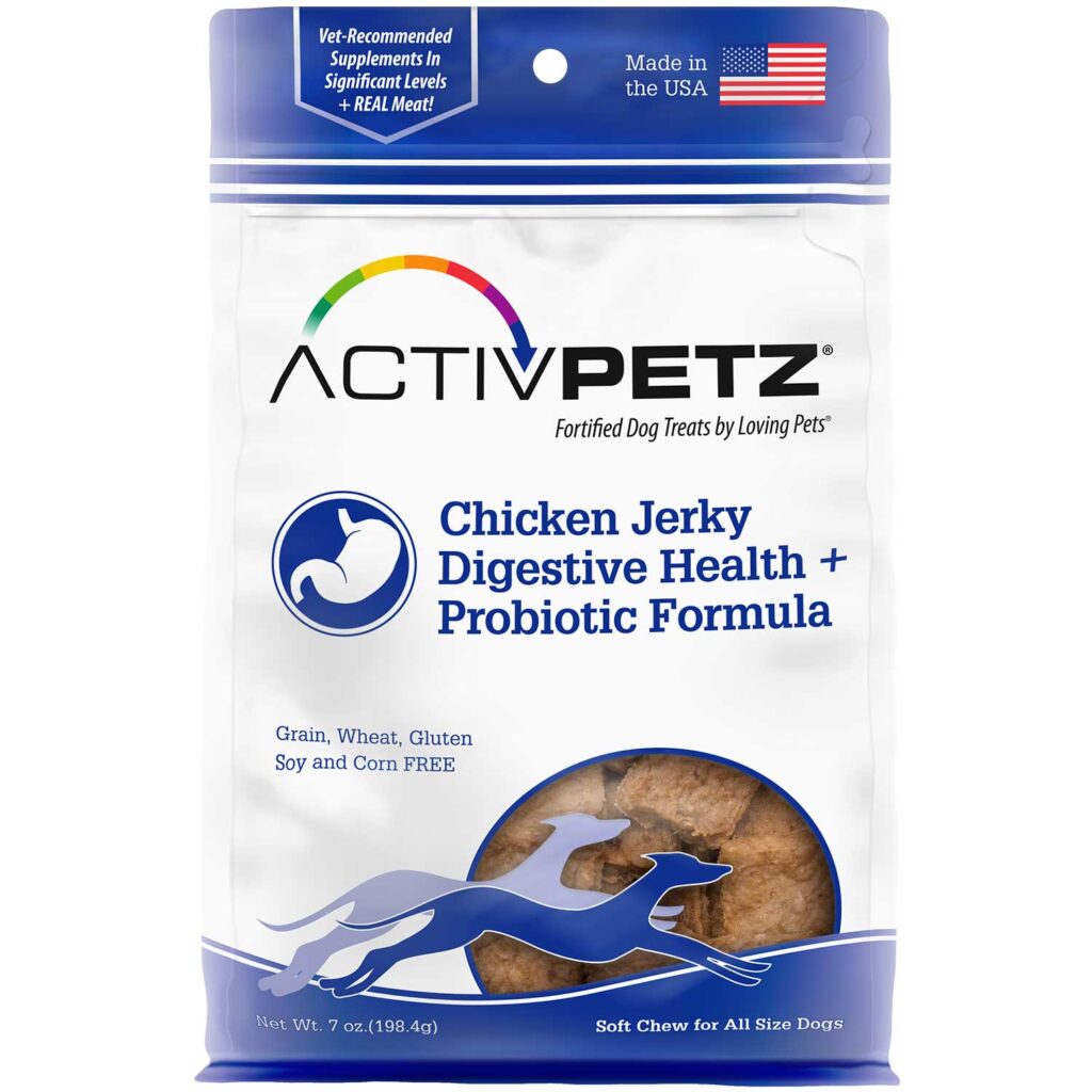 An image of Loving Pets - Activpetz Chicken Jerky Digestive Health + Probiotic Formula