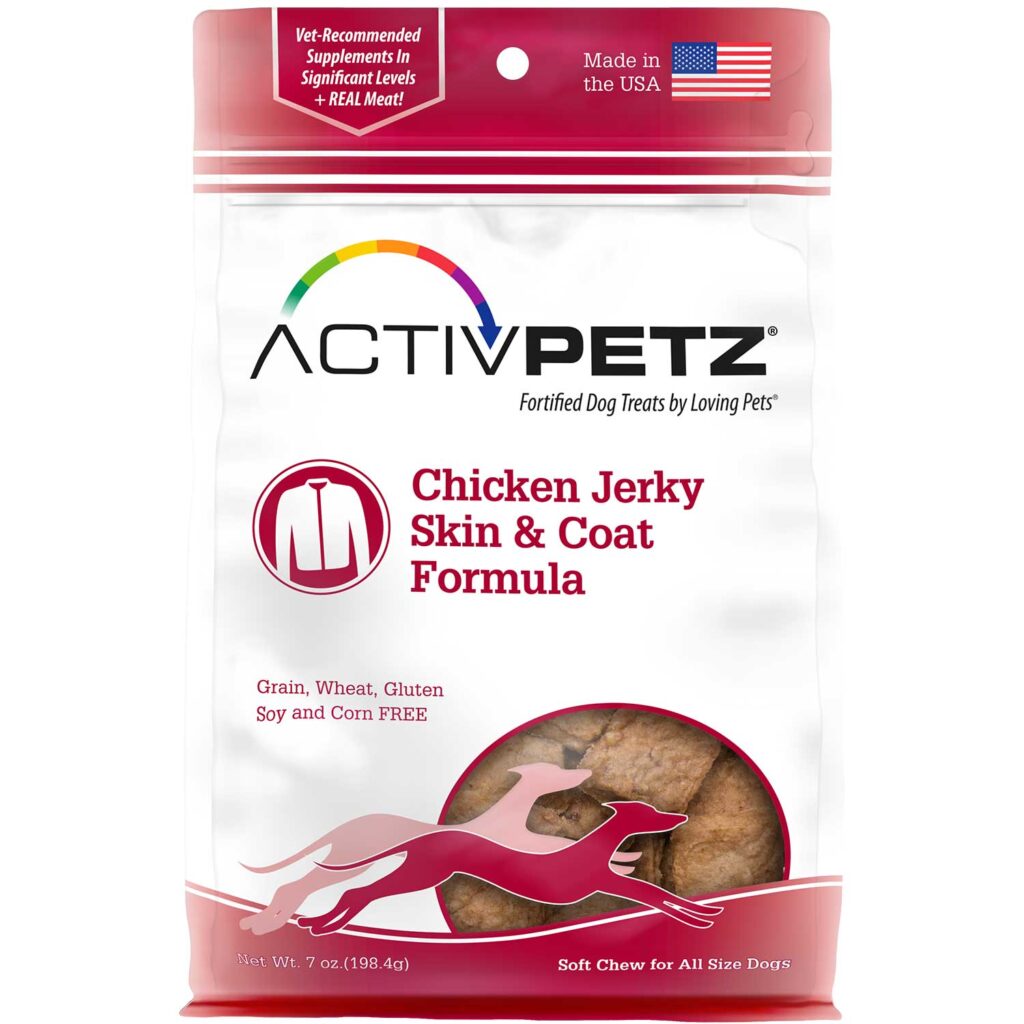 An image of Loving Pets – Activpetz Chicken Jerky Skin & Coat Formula