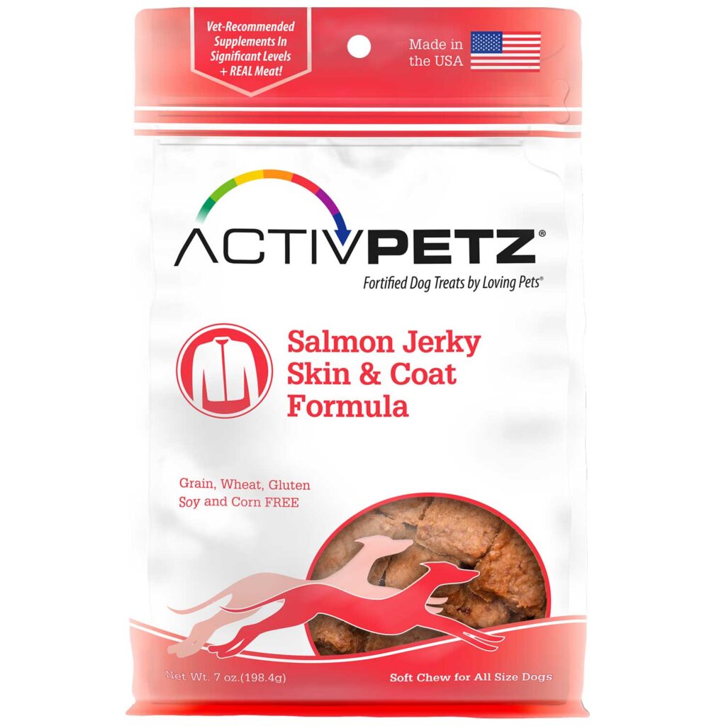 An image of Loving Pets – Activpetz Salmon Jerky Skin & Coat Formula