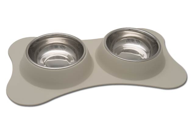 An image of Loving Pets – Dolce Bone Shaped Flex Diner – Biscuit