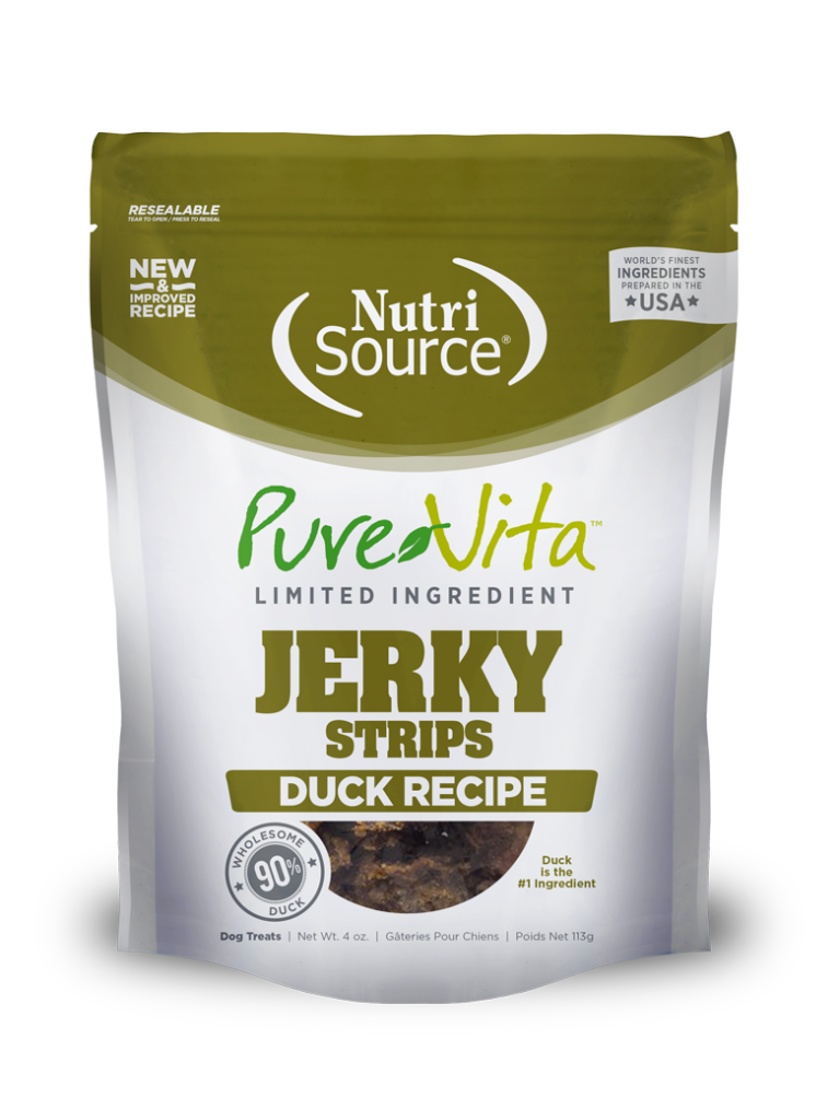 An image of Tuffy’s Pet Foods – PureVita – Duck Jerky Strips (8/4Oz)