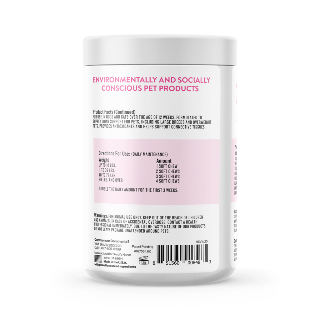 An image of Skout’s Honor – Joint Support Soft Chews