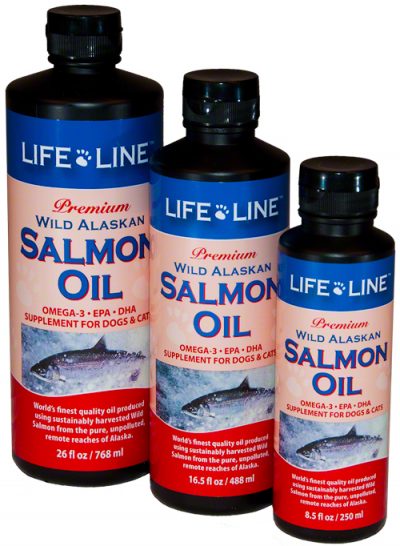 An image of Life Line Pet Nutrition, Inc - WILD ALASKAN SALMON OIL 8.5 OZ - 30008