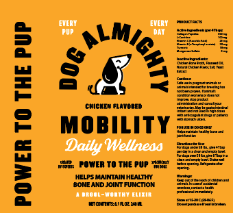 An image of Guardian Pet Food Company – Dog Almighty Elixir Mobility Chicken 24pk