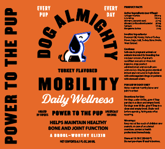 An image of Guardian Pet Food Company – Dog Almighty Elixir Mobility Turkey 24pk