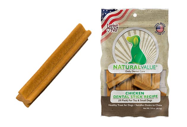 An image of Loving Pets – Natural Value Chicken Dental Sticks for Toy / Small (10 Pack)