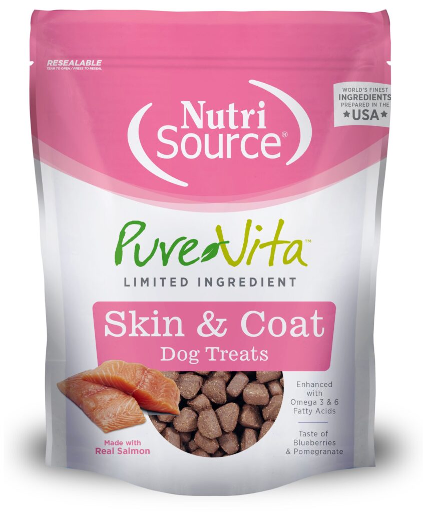 An image of Tuffy’s Pet Foods – PureVita – Skin & Coat Salmon Dog Treats (12 / 6 Oz.)