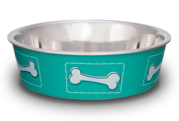 An image of Loving Pets – Bella Bowl – Coastal Aqua Sea