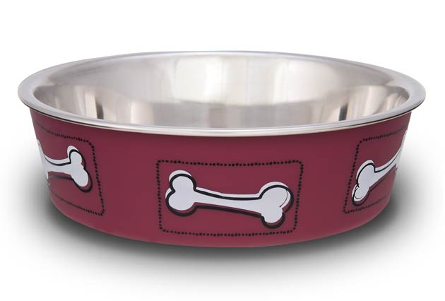 An image of Loving Pets – Bella Bowl – Coastal Hawaiian Red