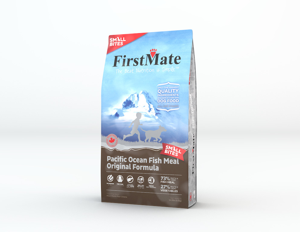 An image of FirstMate Pet Foods – FirstMate Limited Ingredient Pacific Ocean Fish Original – Small Bites 14.5lb