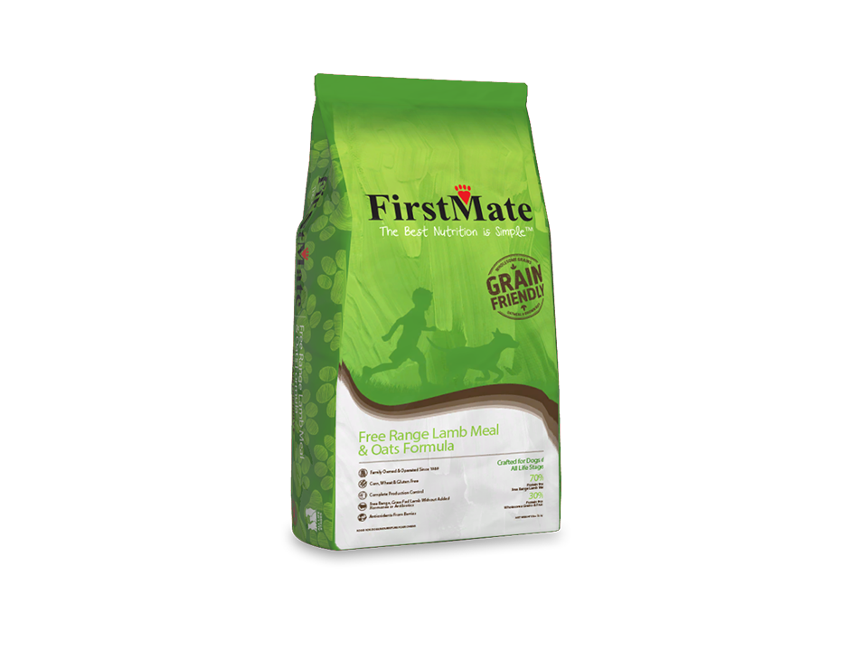 An image of FirstMate Pet Foods – FirstMate Grain Friendly Free Range Lamb & Oats 5lb