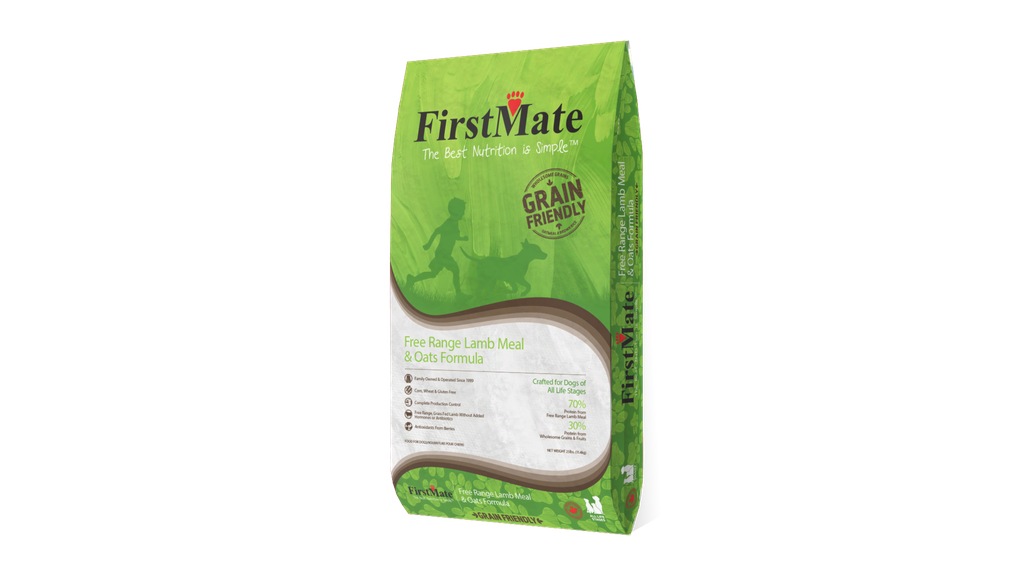 An image of FirstMate Pet Foods – FirstMate Grain Friendly Free Range Lamb & Oats 25lb