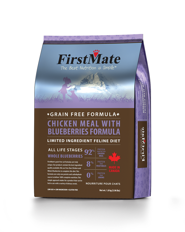 An image of FirstMate Pet Foods – FirstMate Limited Ingredient Chicken with Blueberries Cat Food 4lb