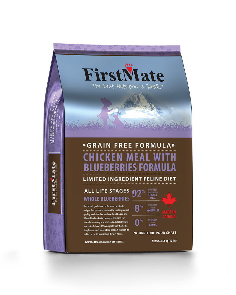 An image of FirstMate Pet Foods – FirstMate Limited Ingredient Chicken with Blueberries Cat Food 10lb