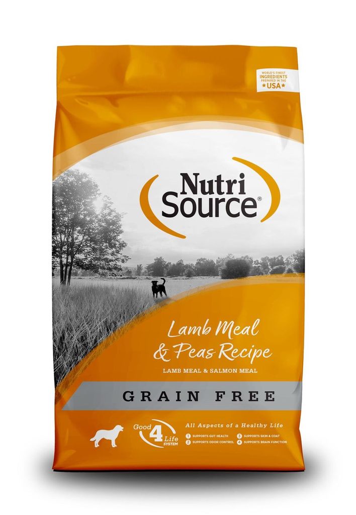 An image of Tuffy’s Pet Foods – NutriSource – Lamb Meal & Peas Grain Free Dog Food (30 Lbs.)