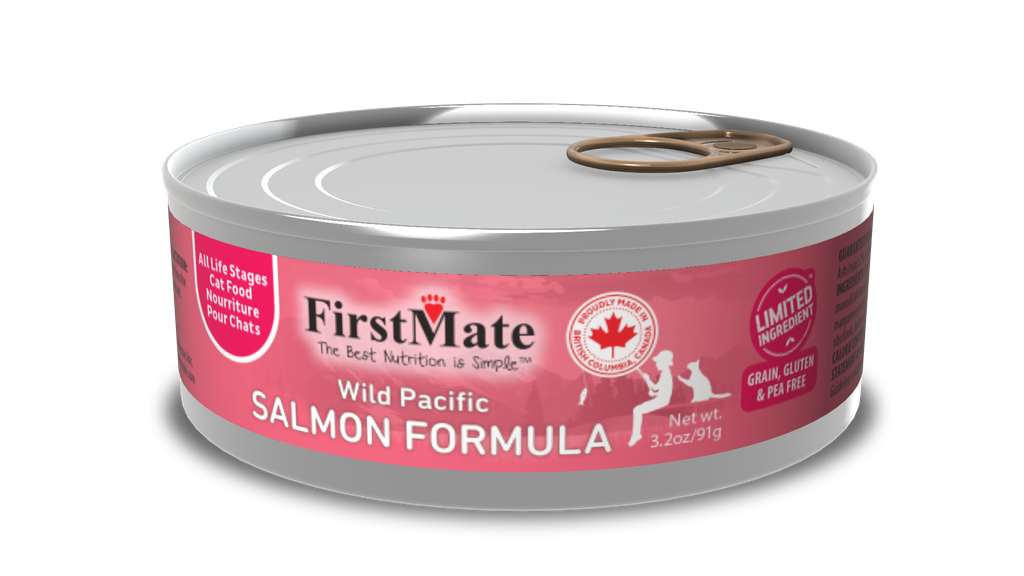 An image of FirstMate Pet Foods - FirstMate Limited Ingredient Wild Salmon Can Cat 3.2oz