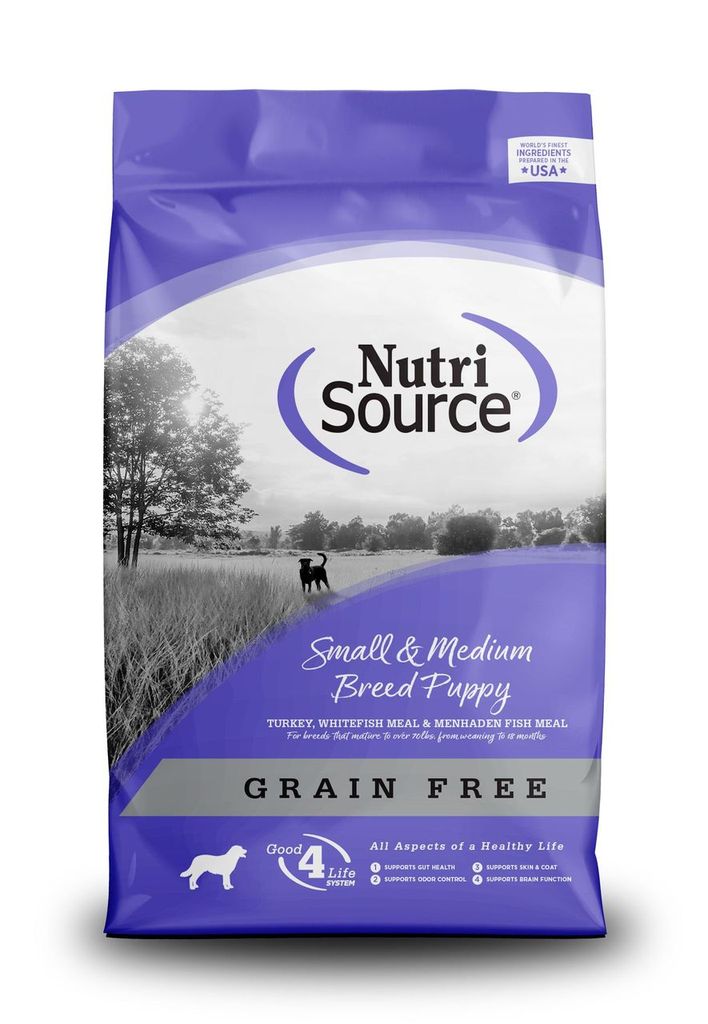 An image of Tuffy’s Pet Foods – NutriSource – Small / Medium Breed Puppy Grain Free Dog Food (15 Lbs.)