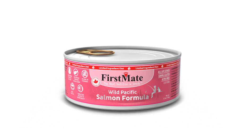 An image of FirstMate Pet Foods – FirstMate Limited Ingredient Wild Salmon Can Cat 5.5oz