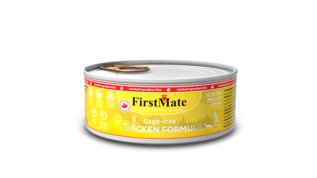 An image of FirstMate Pet Foods – *CASE* FirstMate Limited Ingredient Cage-Free Chicken Can Cat 5.5oz