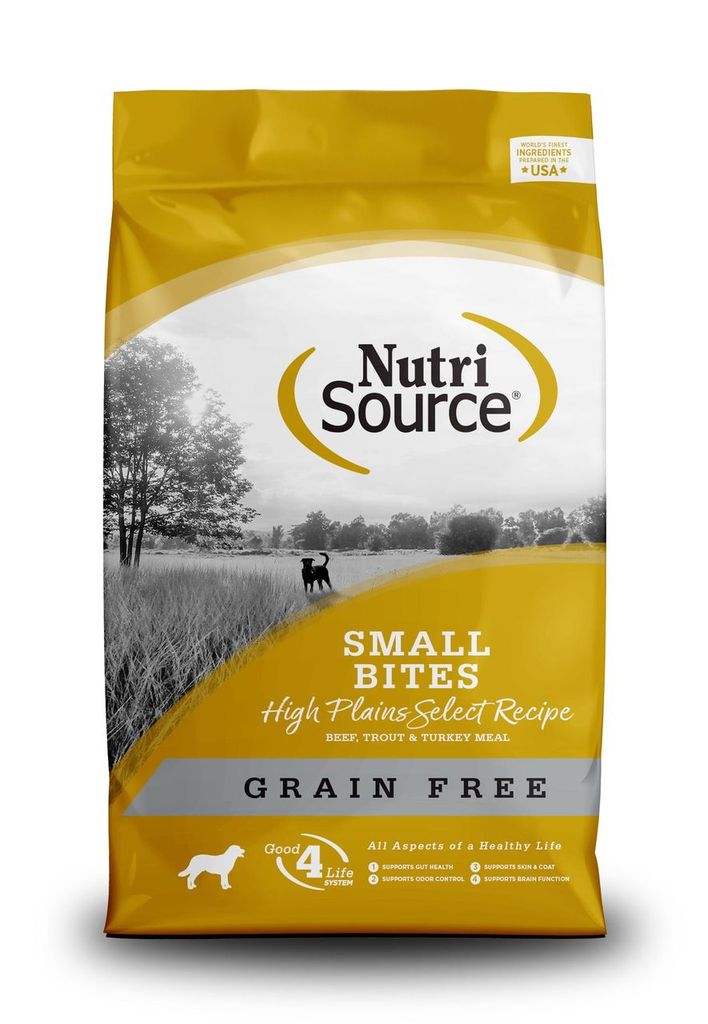 An image of Tuffy’s Pet Foods – NutriSource – High Plains Select Small Bites Grain Free Dog Food (15 Lbs.)