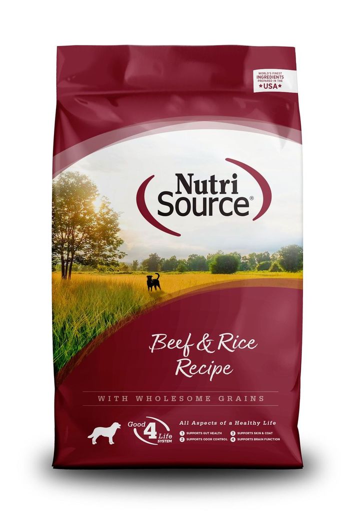 An image of Tuffy’s Pet Foods – NutriSource – Beef & Rice Dog Food (15 Lbs.)