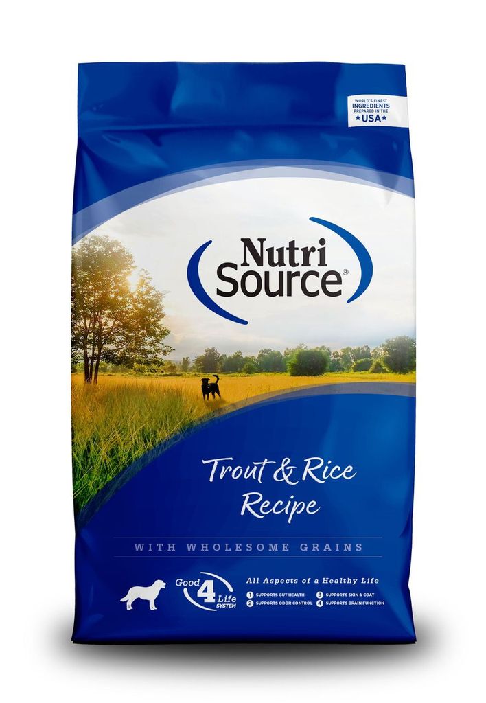 An image of Tuffy’s Pet Foods – NutriSource – Trout & Rice Dog Food (15 Lbs.)