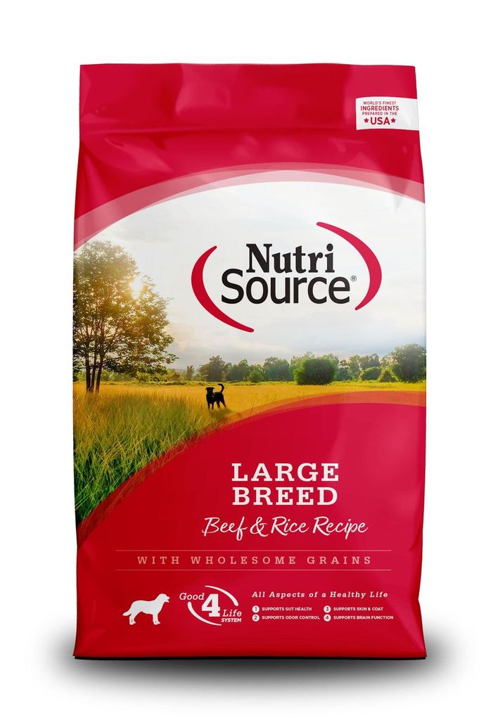 An image of Tuffy’s Pet Foods – NutriSource – Large Breed Beef & Rice Dog Food (30 Lbs.)