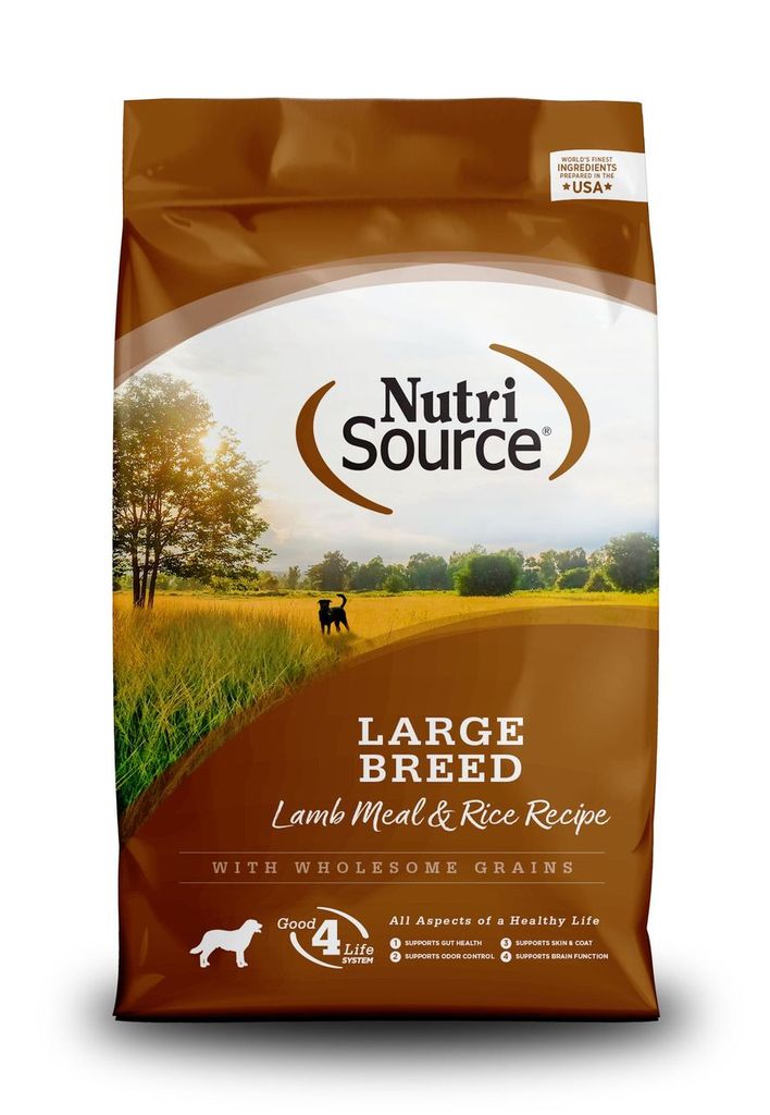 An image of Tuffy’s Pet Foods – NutriSource – Large Breed Lamb Meal & Rice Dog Food (30 Lbs.)